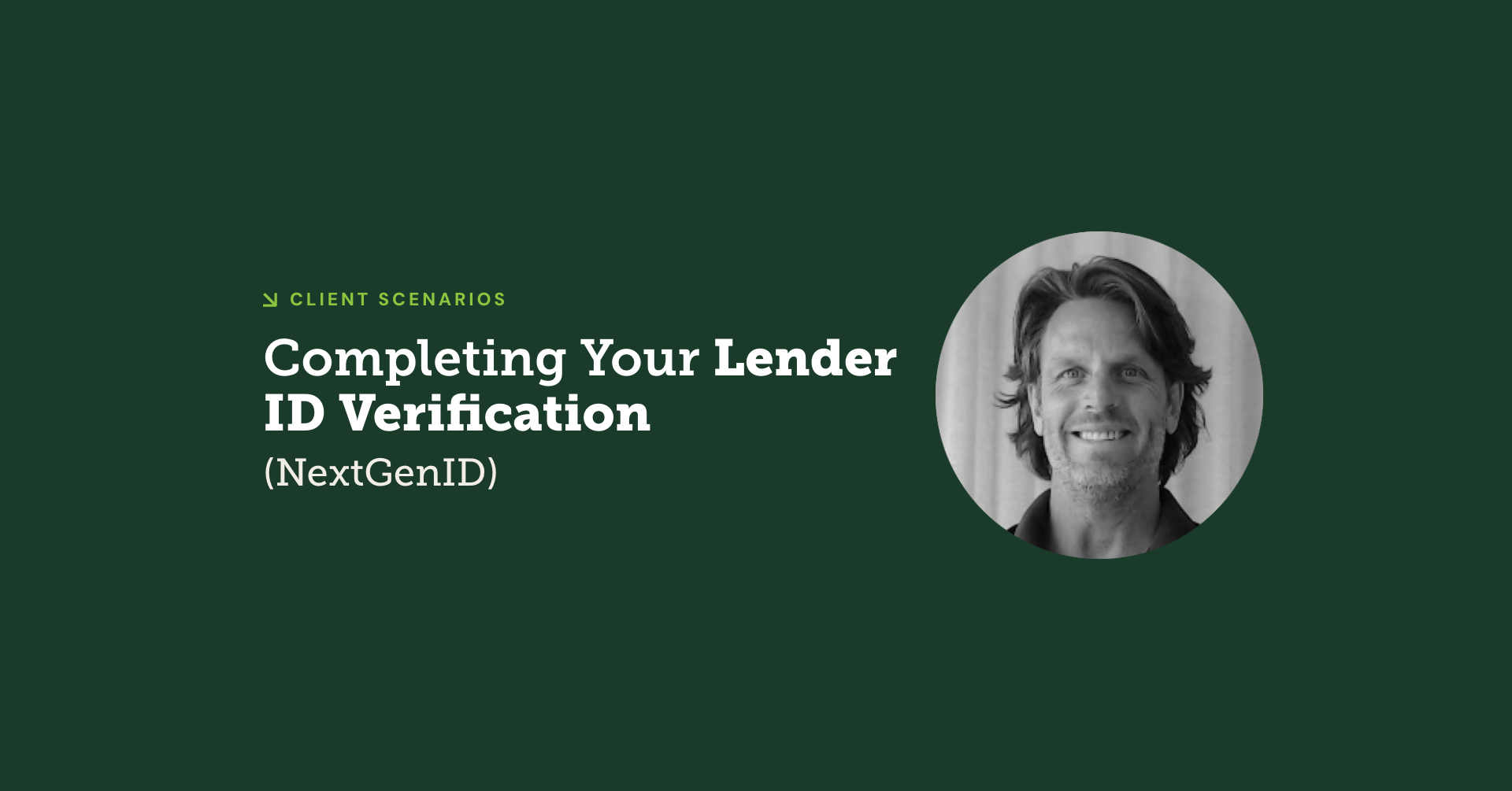 Completing Your Lender ID Verification NextGenID